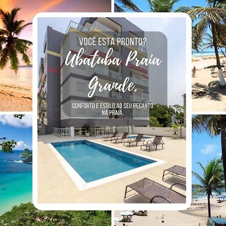Apartamento Recanto Praia Grande - Mar, Ar, Churrasqueira, Piscina E Sauna Ubatuba Exterior photo