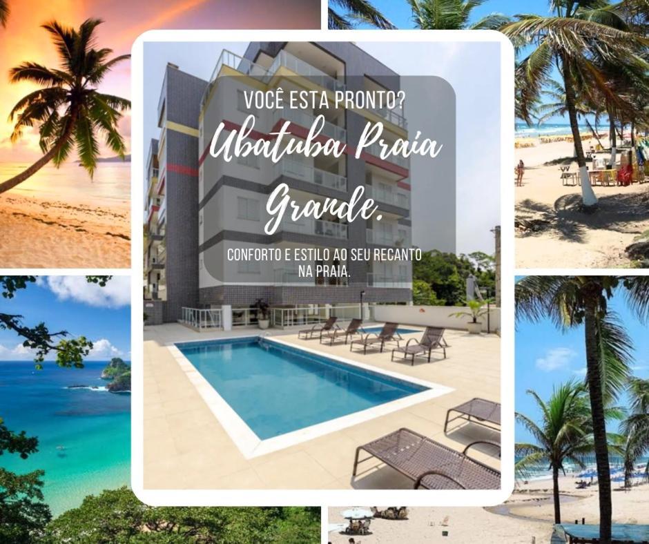 Apartamento Recanto Praia Grande - Mar, Ar, Churrasqueira, Piscina E Sauna Ubatuba Exterior photo